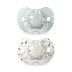 Chupete Sx Pro Fisiol&oacute;gico Silicona 0/6m 2u Birdies Verde