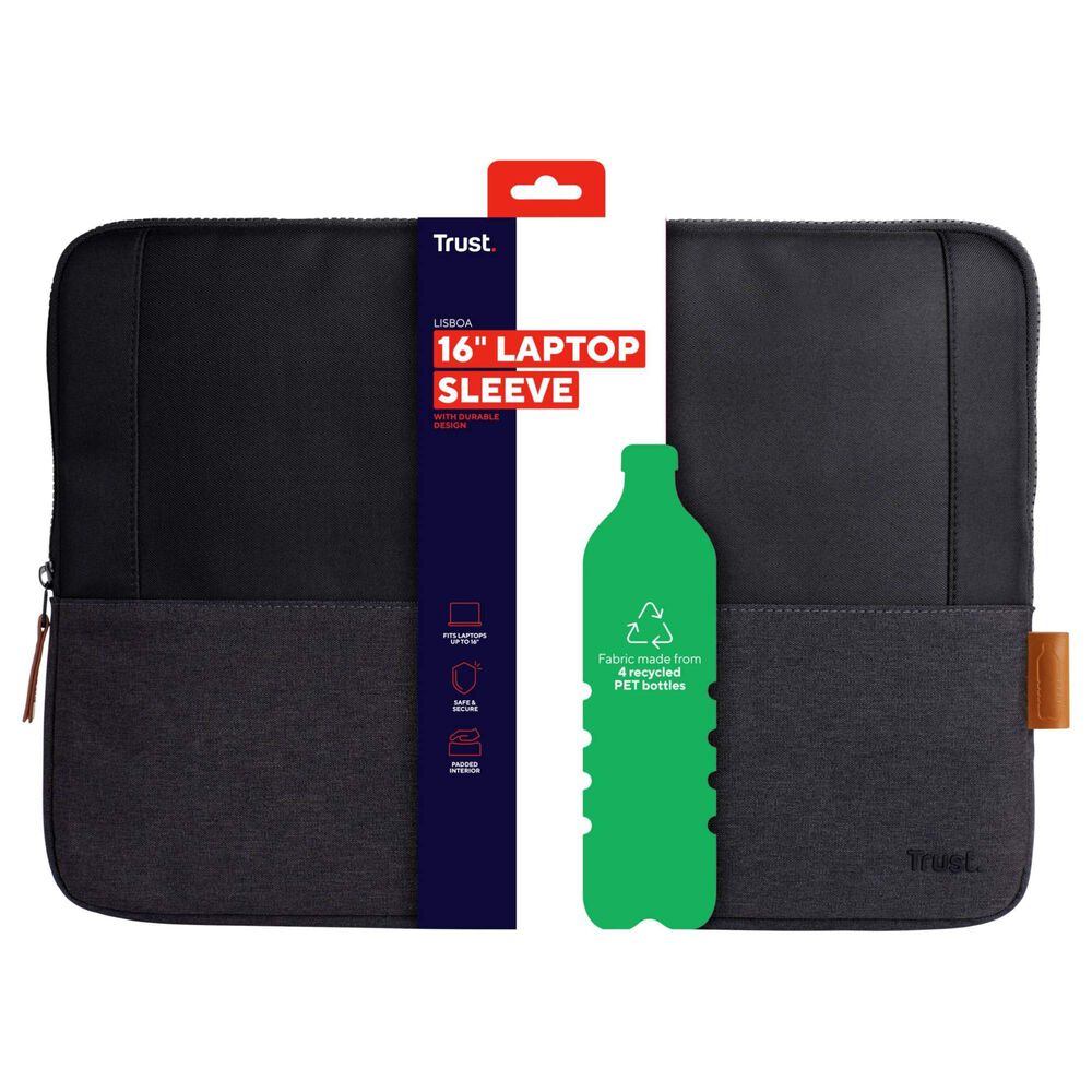 Funda Para Notebooks 16" Max Trust Lisboa Black Pack image number 4.0