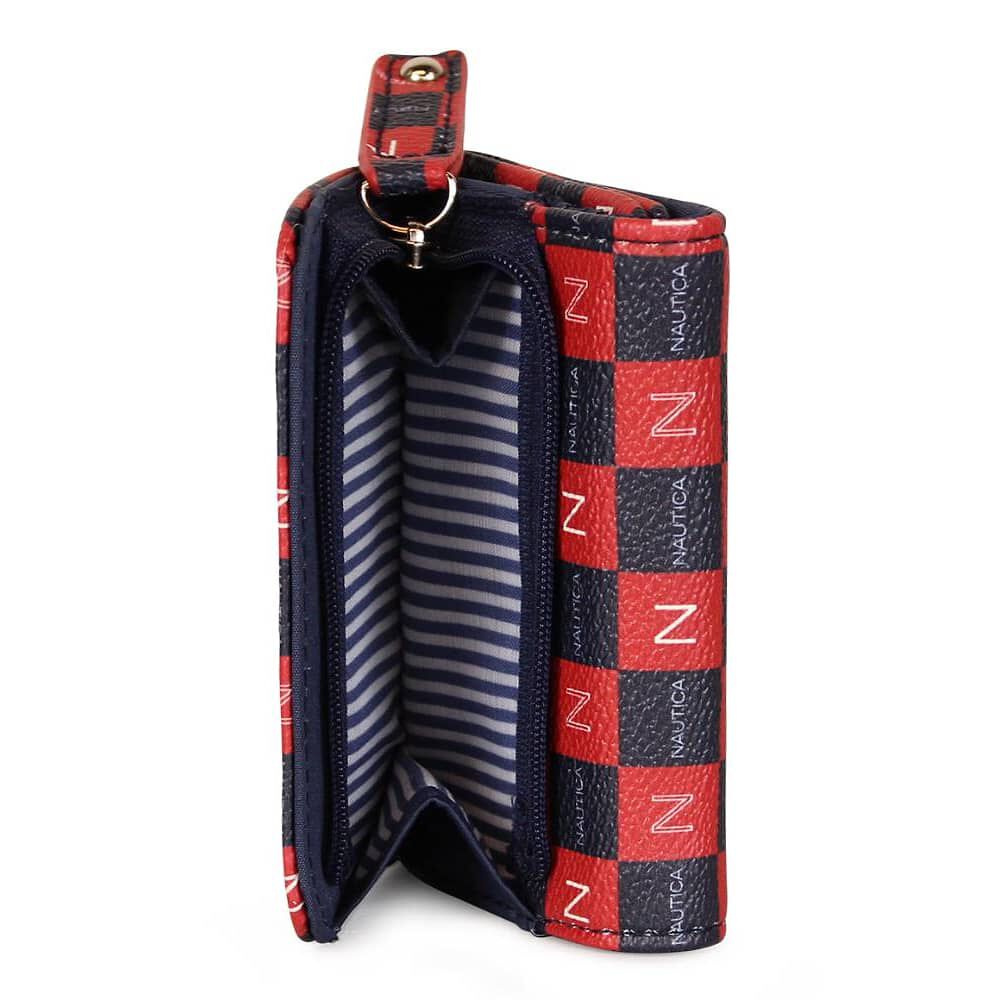Billetera De Mujer Daria Roja Nautica image number 1.0