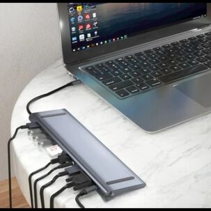 Adaptador Hub 11 En 1 Usb Tipo C Usb-c Hdmi Vga Usb Lan Sd