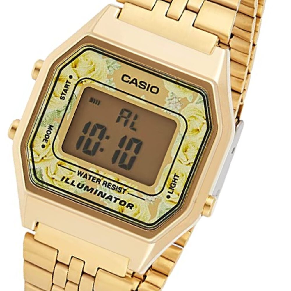 Reloj De Mujer Casio Gold Flowers La680wga-9cdf image number 1.0