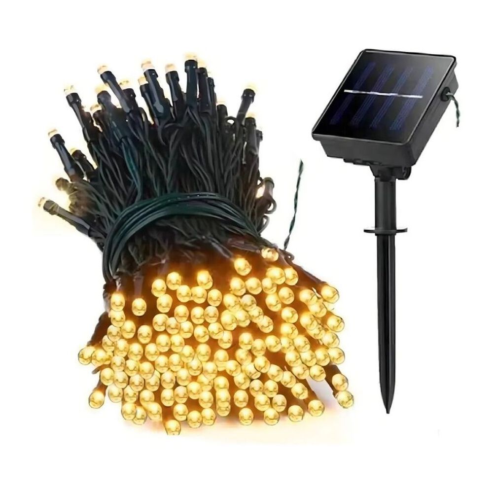 Luces Guirnalda Solar 10 Metros 100 Led C&aacute;lida Navidad image number 2.0