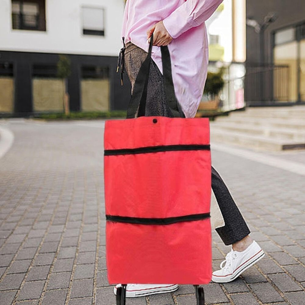 Carrito De Compras Bolsa Con Ruedas Multiusos Plegable image number 3.0