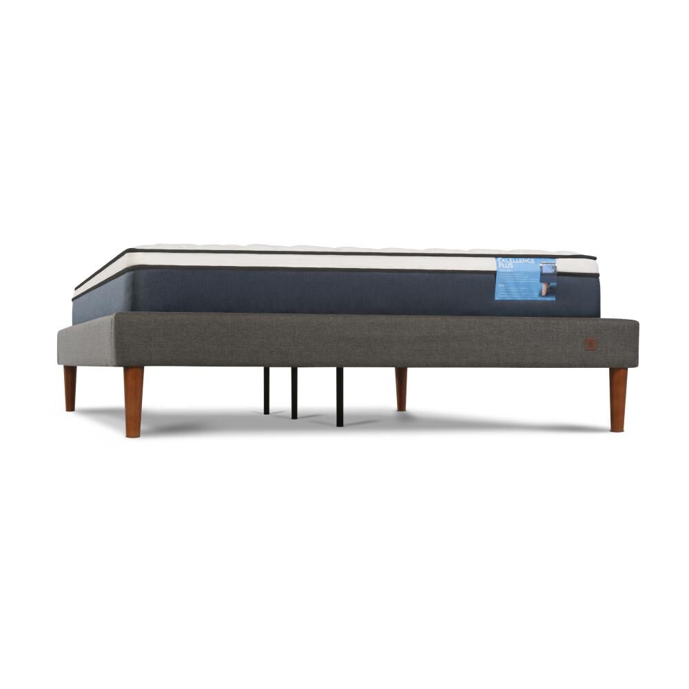 Cama Europea Cic Excellence Plus / 2 Plazas / Base Normal + Set De Maderas image number 8.0