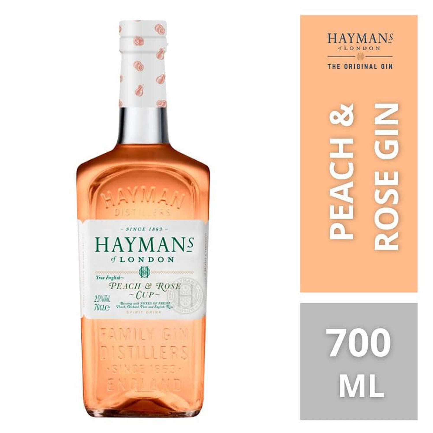 Gin Hayman's Peach & Rose 700ml image number 0.0