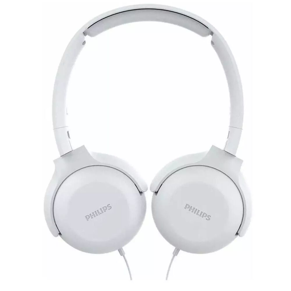Audifonos Philips Cintillo C/mic Cable 1.2 Metros Tauh201wt Blanco image number 0.0
