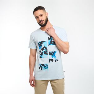 Polera Slim Fit Manga Corta Hombre Az Black