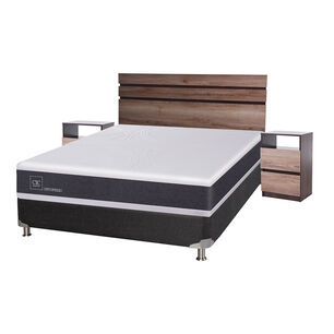 Box Spring Cic New Ortopedic B5 / 2 Plazas / Base Normal + Set De Maderas