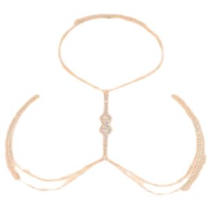 Cadena/collar Para El Cuerpo Pecho Dije & Sexy Diva Fiesta