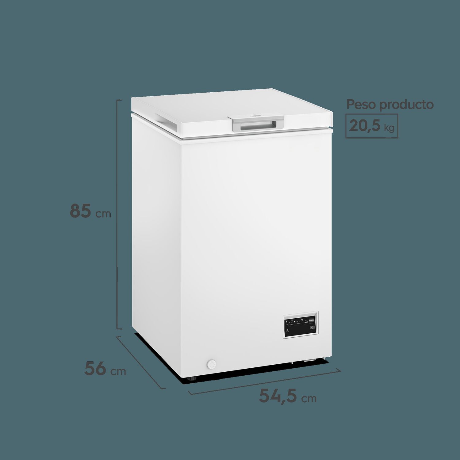 Congelador Freezer Horizontal Dual 98l Inverter Fr&iacute;o Directo M100di image number 2.0