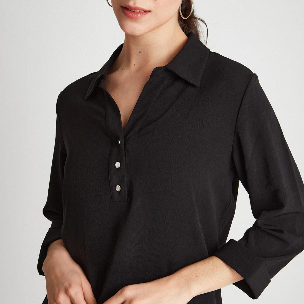 Blusa Manga 3/4 Cuello Mao Mujer Lorenzo Di Pontti image number 3.0