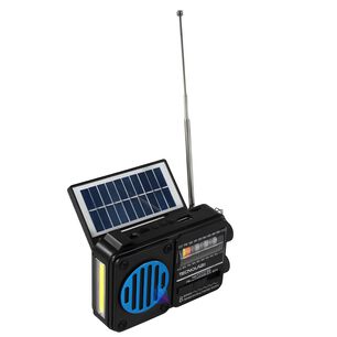 Radio Solar Bluetooth Am Fm Usb Linterna Led Colores - Ps