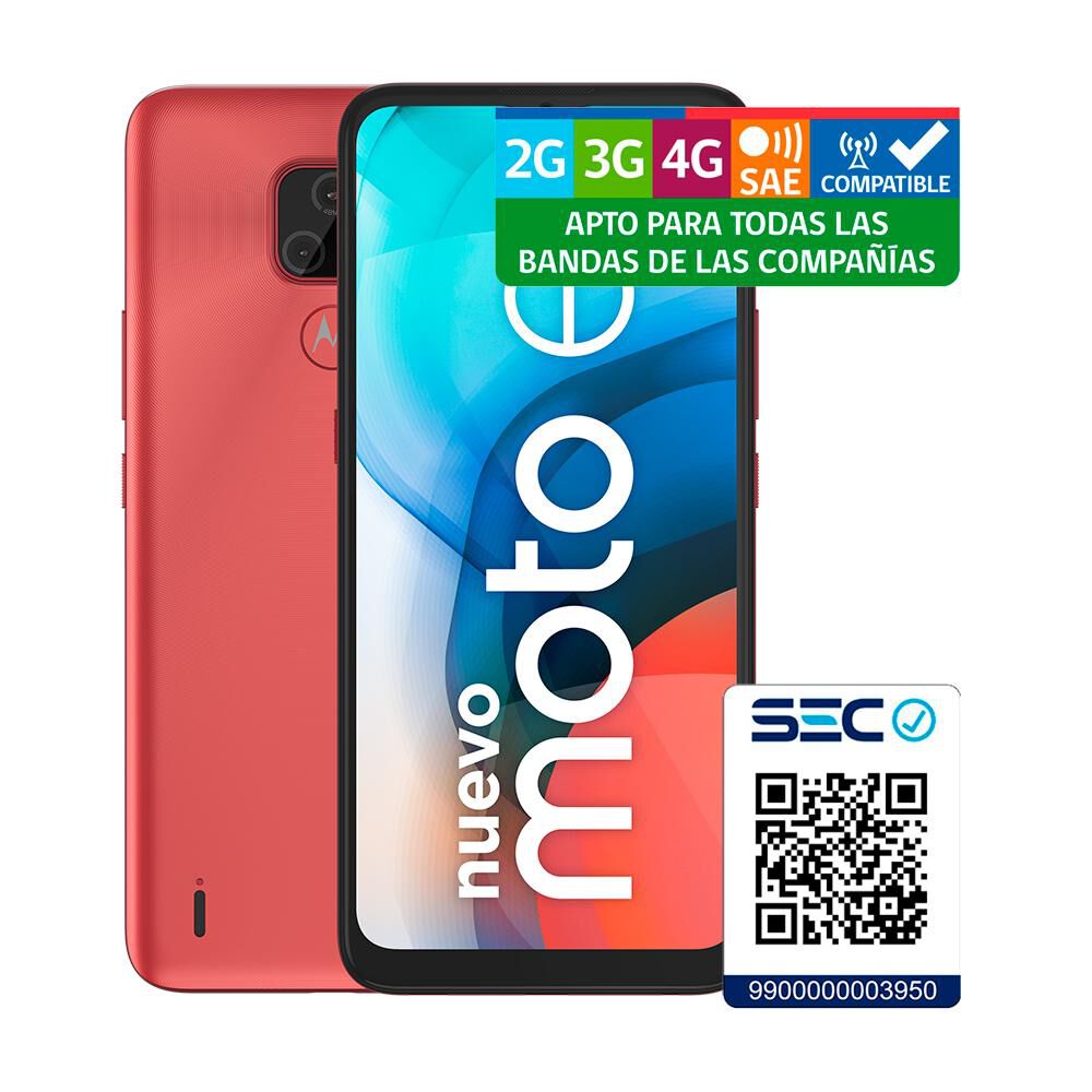 Smartphone Motorola Moto E7 Rosa / 32 Gb / Wom image number 9.0