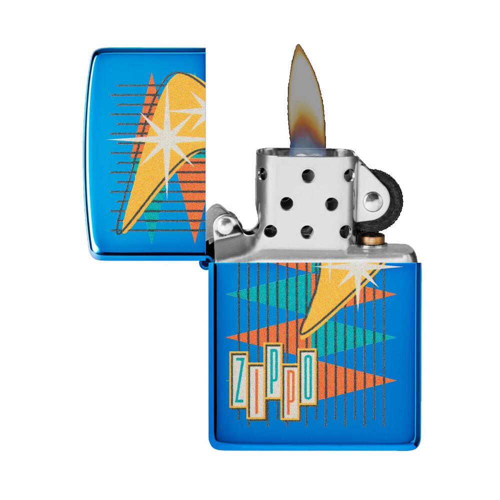 Encendedor Zippo Retro Design Azul Zp49768 image number 1.0