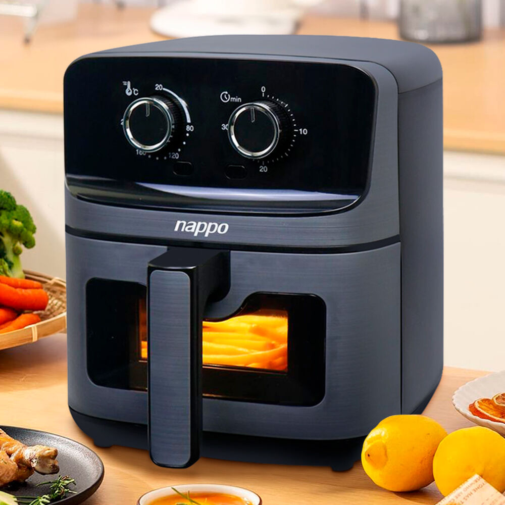 Freidora De Aire Nappo 1500w 4,5l Aire Caliente 360 Grados image number 7.0