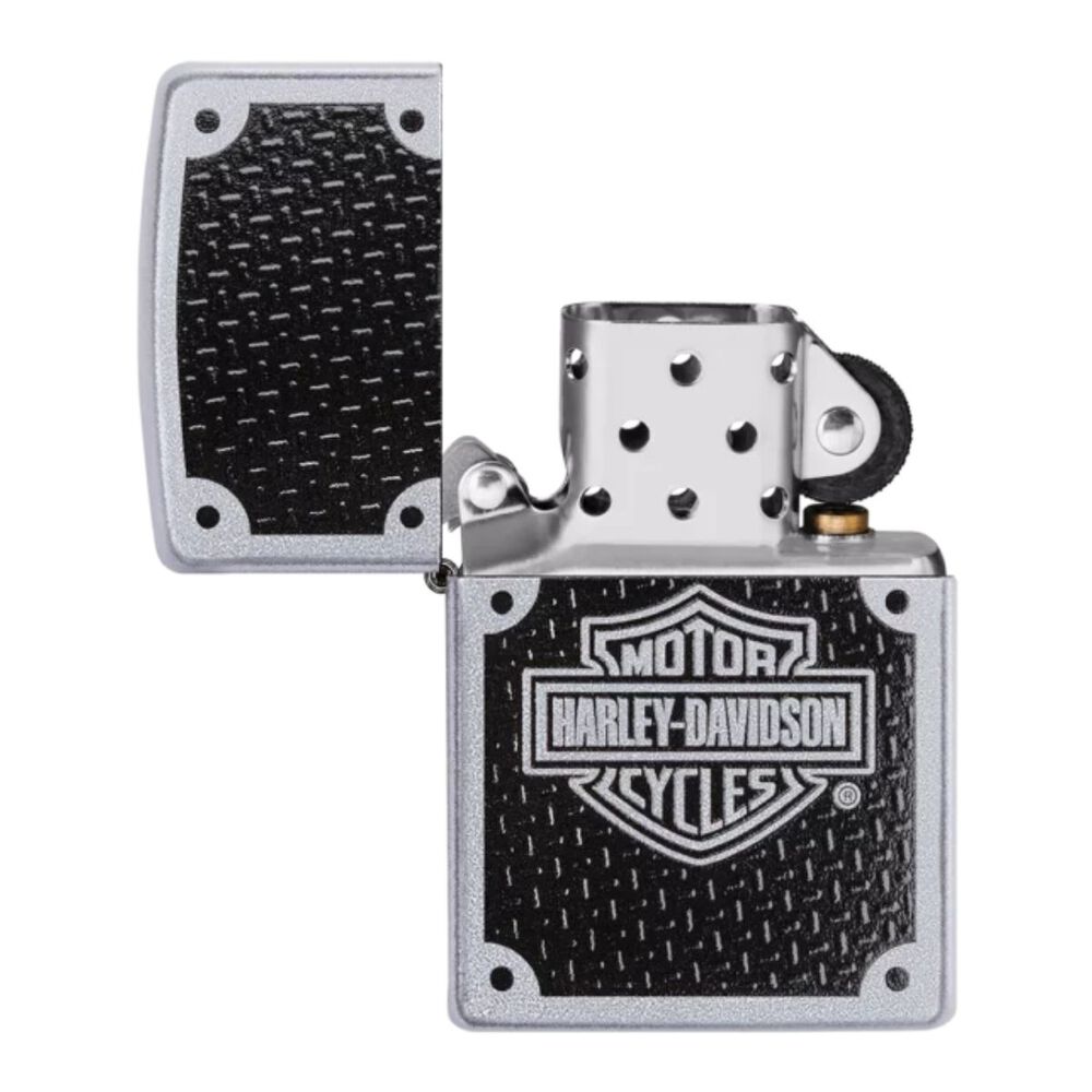 Encendedor Zippo Harley-davidson Carbon Fiber Plata Zp24025 image number 3.0