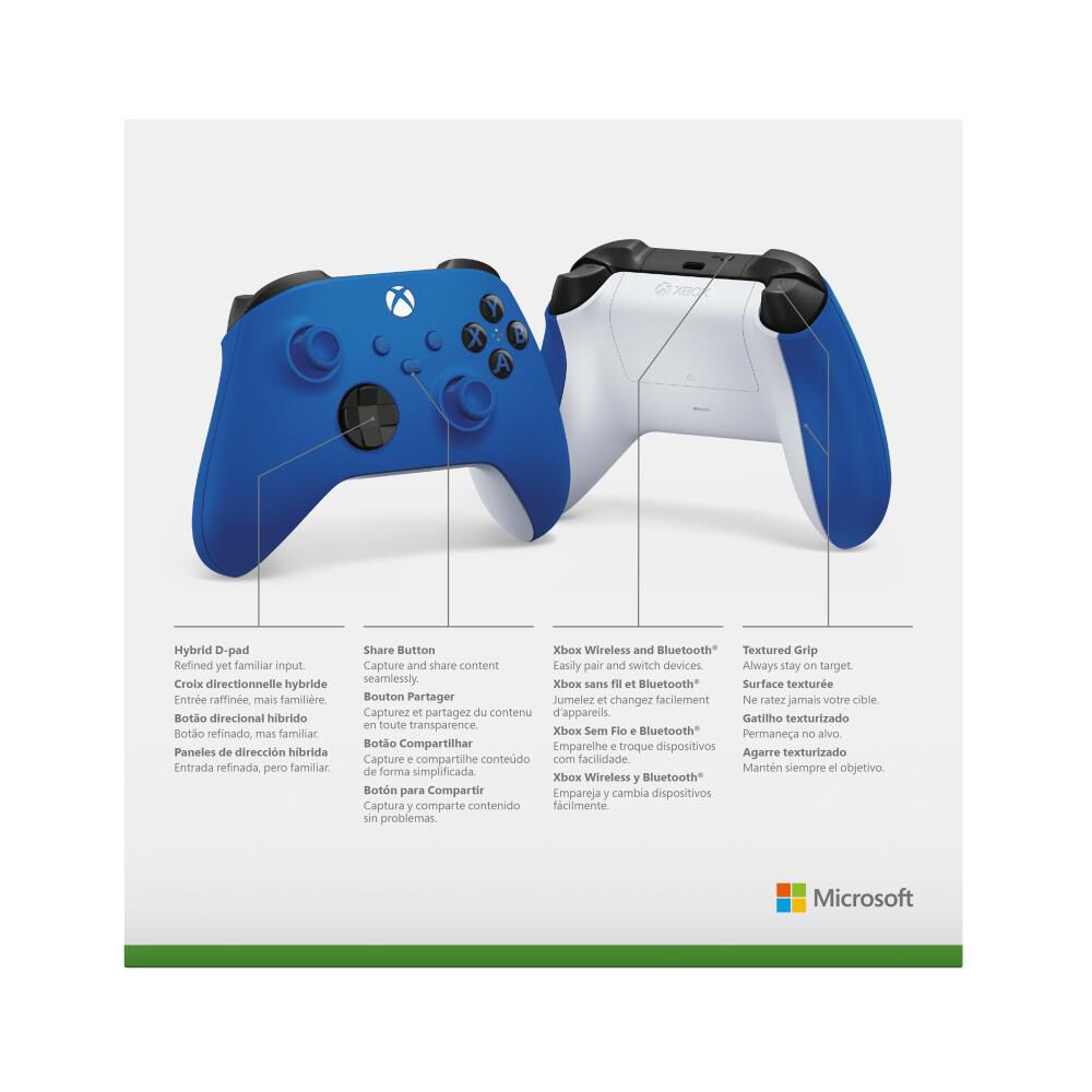 Control Inalámbrico Xbox Shock Blue image number 4.0