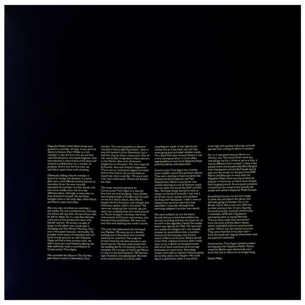 Depeche Mode - Construction Time Again | Vinilo image number 3.0