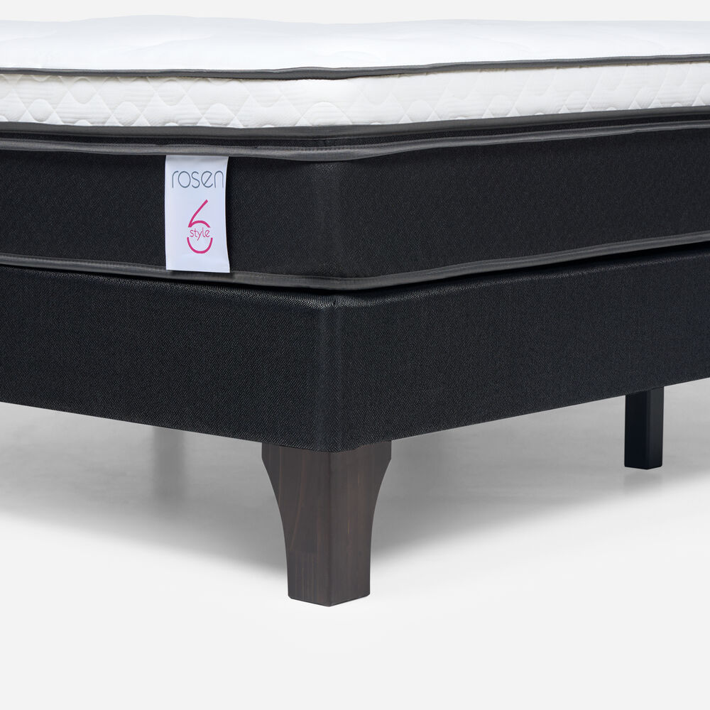 Cama Europea Rosen New Style 6 / 2 Plazas / Base Normal + Set De Maderas Ferrara image number 5.0