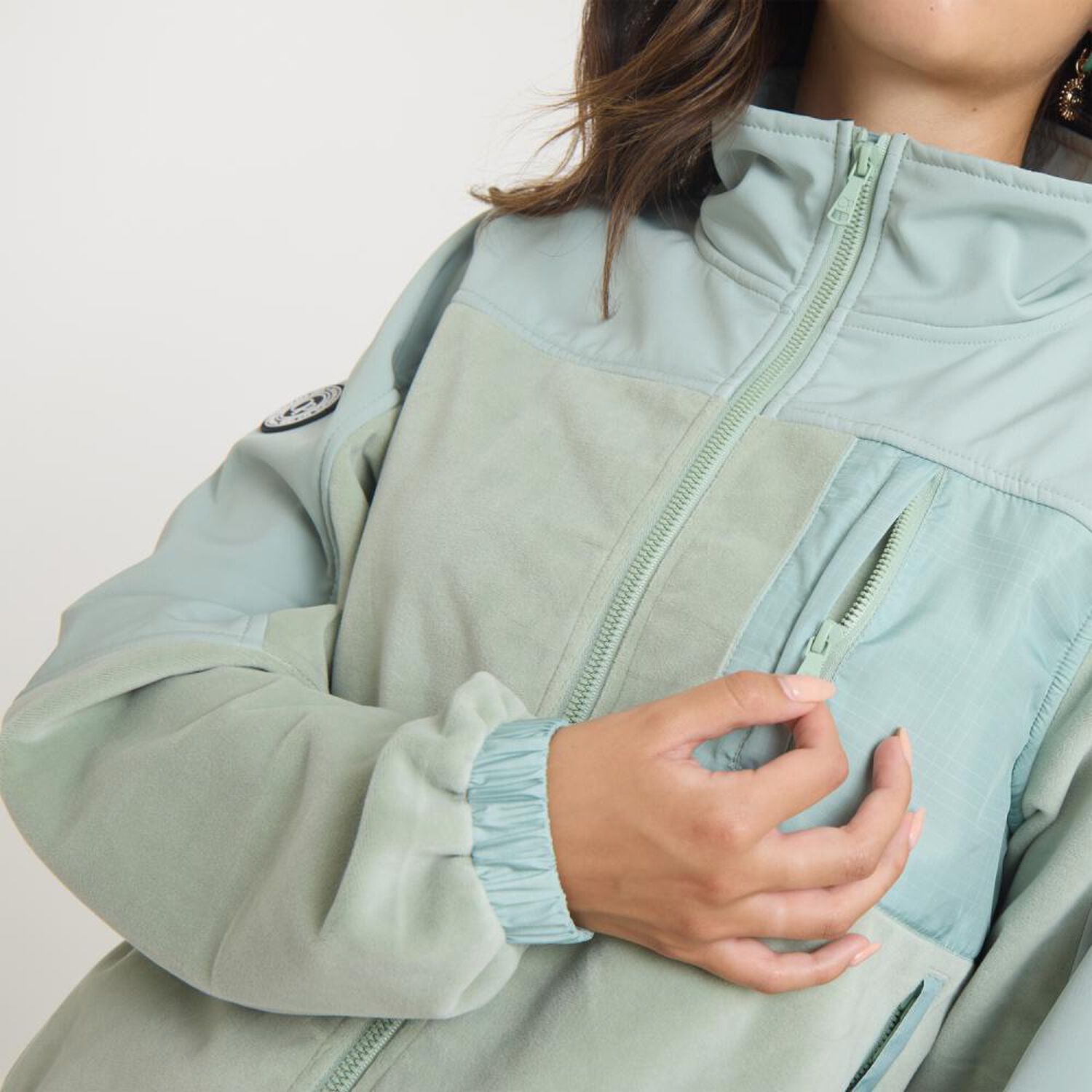 Chaqueta Softshell Regular Cuello Alto Mujer Ocean Pacific image number 4.0