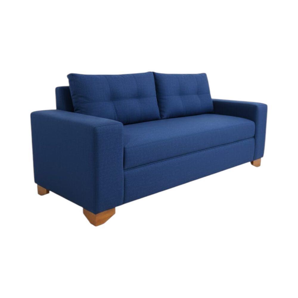 Sofa Paris Tres Cuerpos Lino Azul image number 2.0