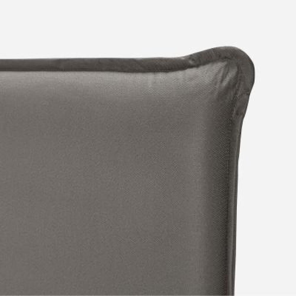 Cama Europea Rosen Tempo / 2 Plazas / Base Dividida + Respaldo Maurice Gris image number 10.0