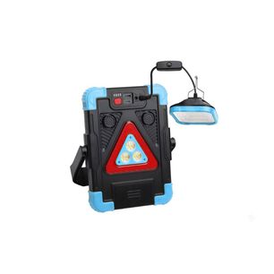 Luz De Advertencia Vehicular Solar Led Triangular Recargable Exterior