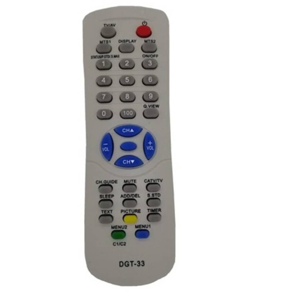 Control Remoto Para Irt, Hikato, Kioto, Groven, Aiwa Tv Antigua + Pilas - Dgt-33 image number 0.0