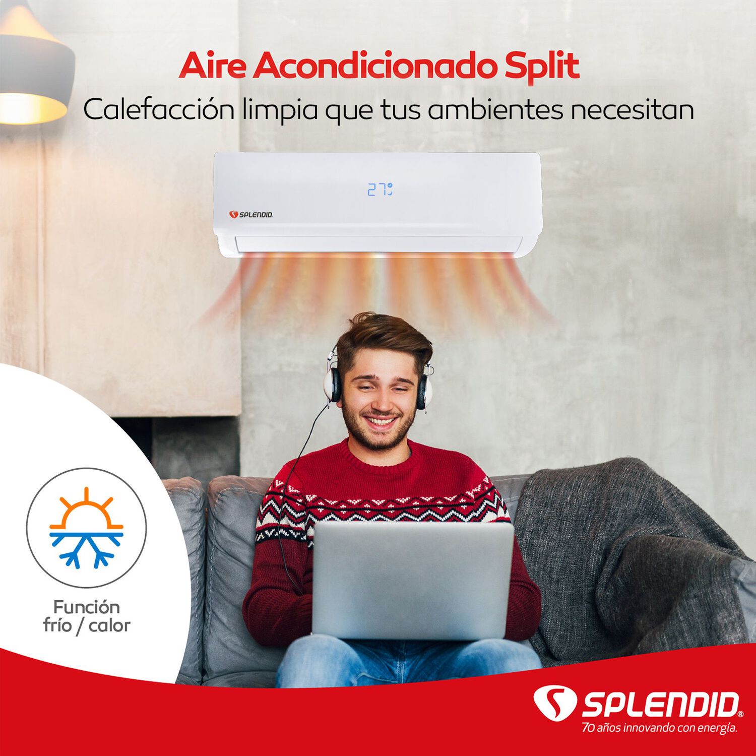 Aire Acondicionado Split 9000btu Splendid image number 3.0