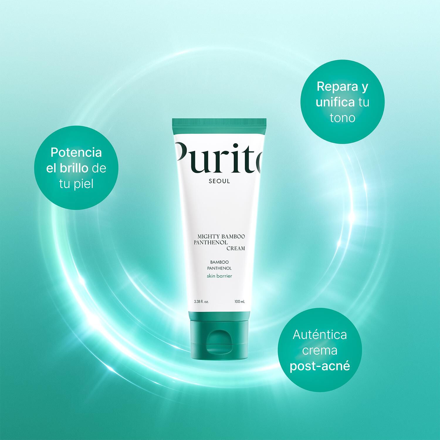 Crema Facial Mighty Bamboo Panthenol 100ml Purito Hidratante image number 2.0