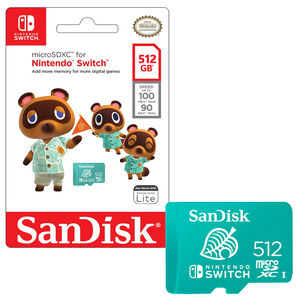 Tarjeta Microsdxc Sandisk 512gb Nintendo Switch 4k 100mb/s