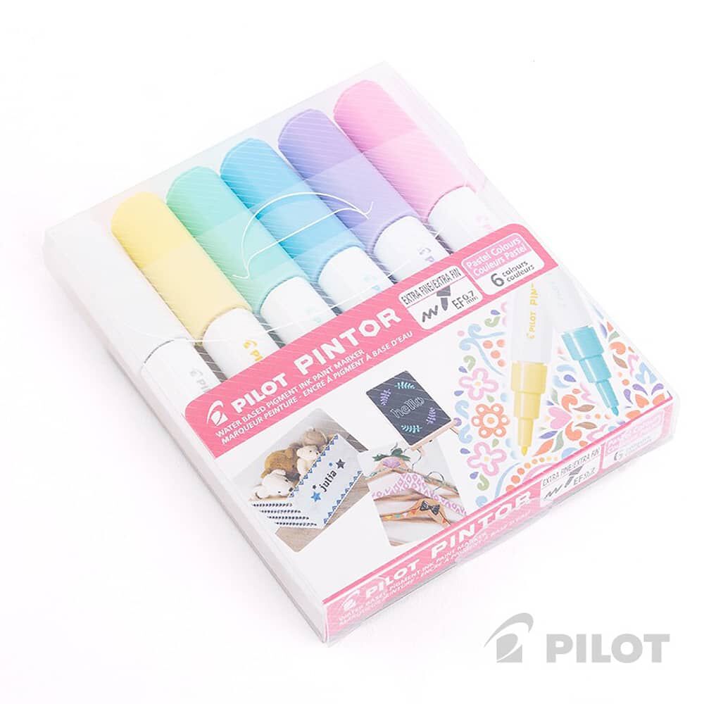 Set 6 Marcadores Pintor Colores Pasteles Punta Extra Fina image number 3.0