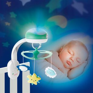 M&oacute;vil Proyector Musical Bebesit 3 En 1 Verde Infantino