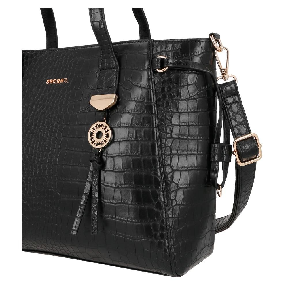 Cartera Tote Secret Bulgaria Sc6 L Negro image number 4.0