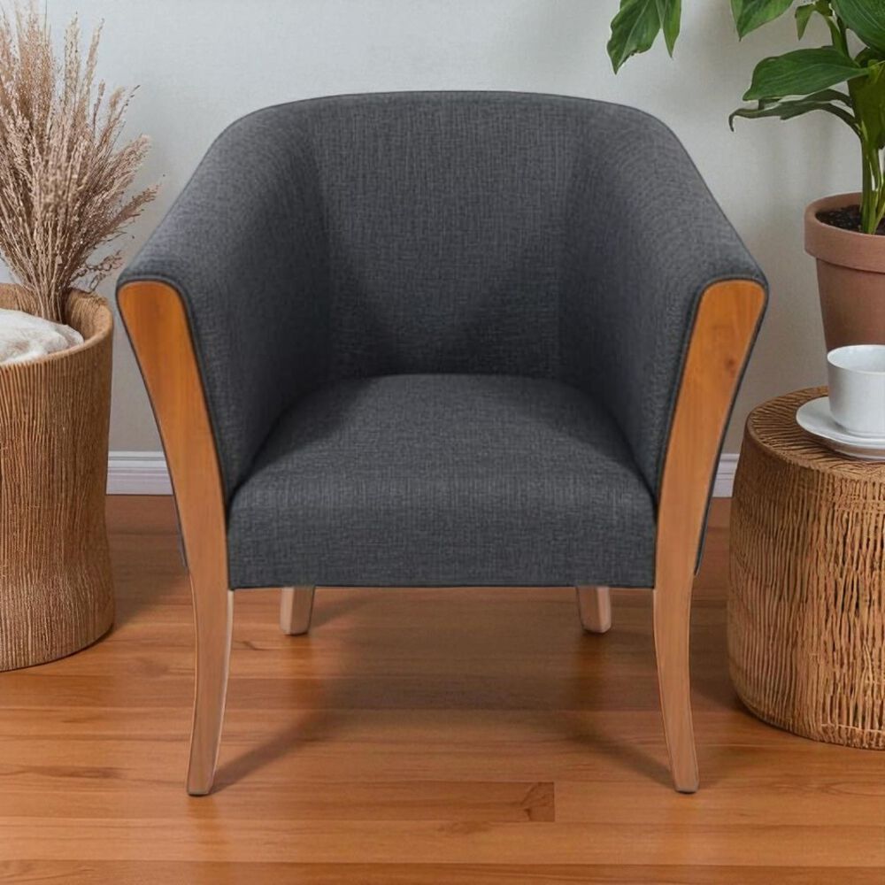 Sitial En Lino Gris Oscuro image number 2.0