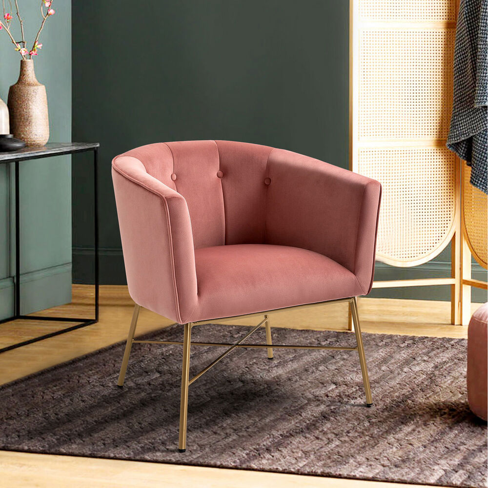Poltrona Sitial Terciopelo Navona Rosa image number 5.0