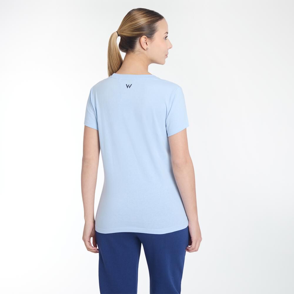 Polera Deportiva Manga Corta Estampado Mujer Wetland image number 3.0