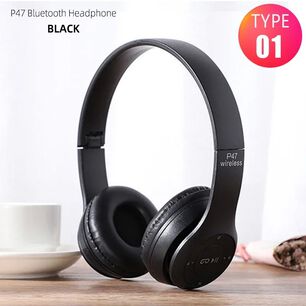Aud&iacute;fonos Bluetooth Inalambricos On Ear Grandes P47 Micro Sd Recargable Usb