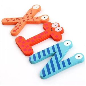 Letras Magneticas Del Abecedario En Madera