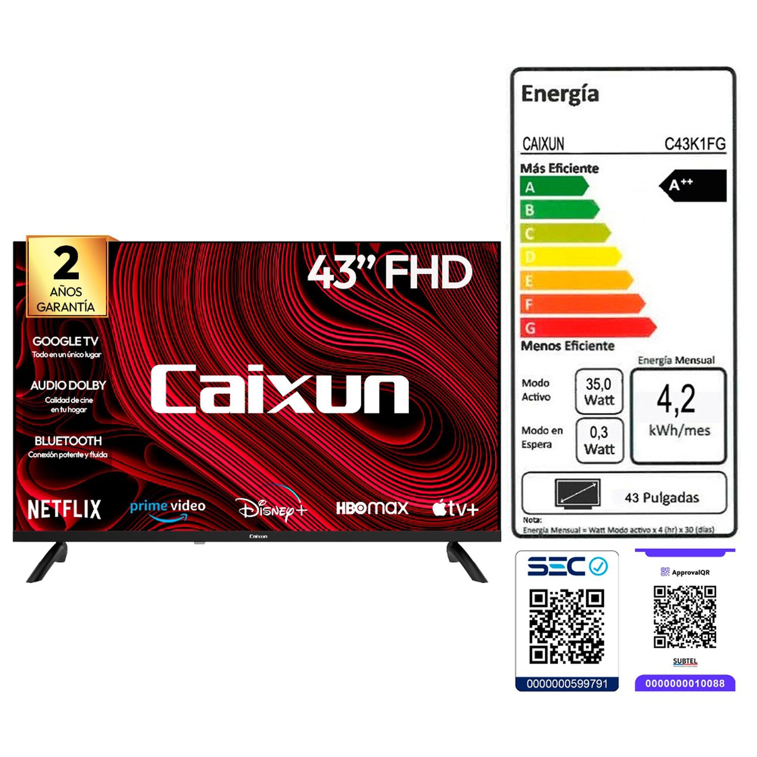Led 43" Caixun C43K1FG / Full HD / Smart TV image number 8.0
