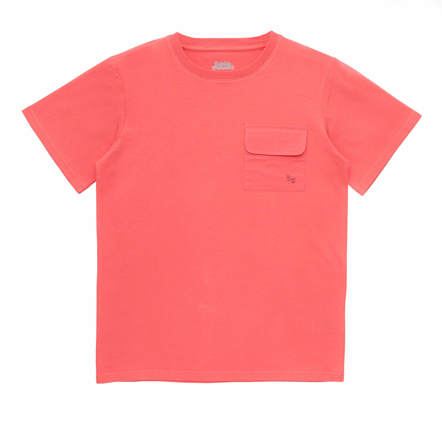 Polera Manga Corta Ni&ntilde;o Bubblegummers Casta&ntilde;o Naranjo image number 0.0