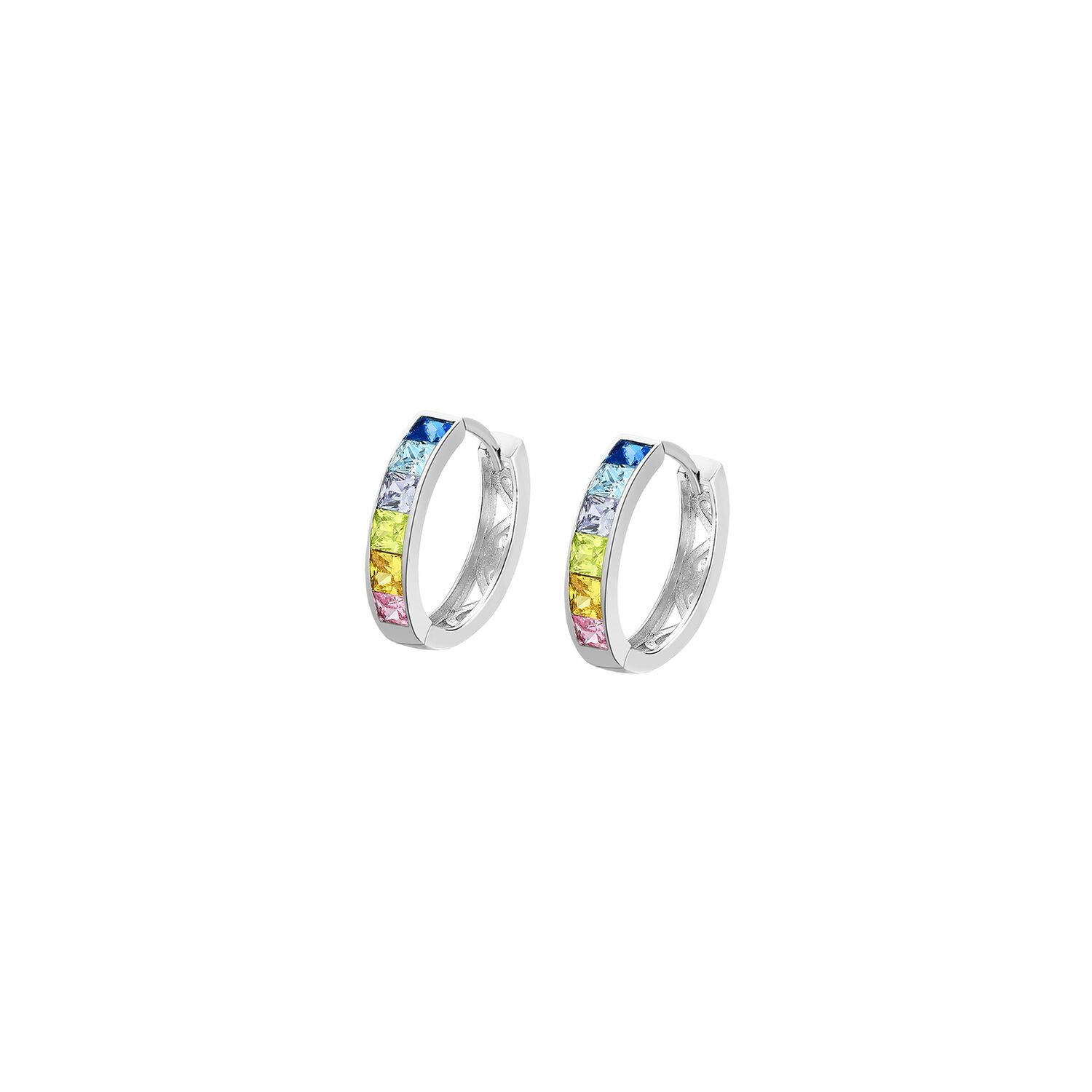 Aros Lp1936-4/3 Lotus Silver Mujer Hoops image number 0.0