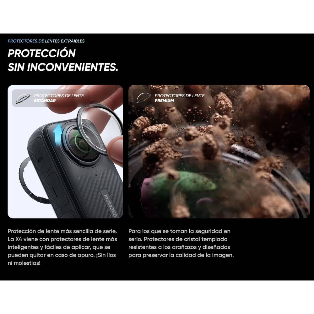 Insta360 X4 - Bast&oacute;n Invisible + Protector De Lentes + Memoria 256gb image number 9.0