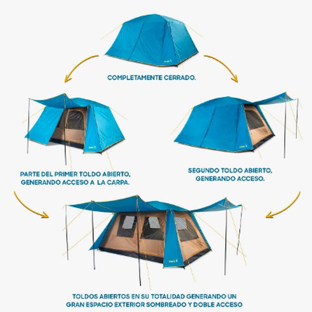 Carpa Dolomites 8 Discovery 8 Personas Techo Largo image number 3.0