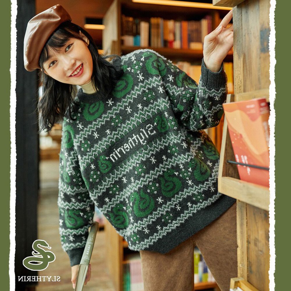 Sweater Mujer Slytherin Harry Potter Chaleco image number 4.0