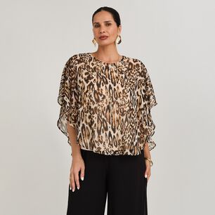 Blusa Tunica Manga Corta Cuello Redondo Mujer Lorenzo Di Pontti