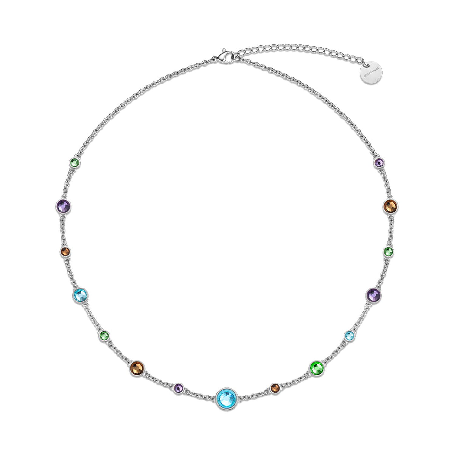 Collar Bering 443-17-450 Plateado image number 0.0