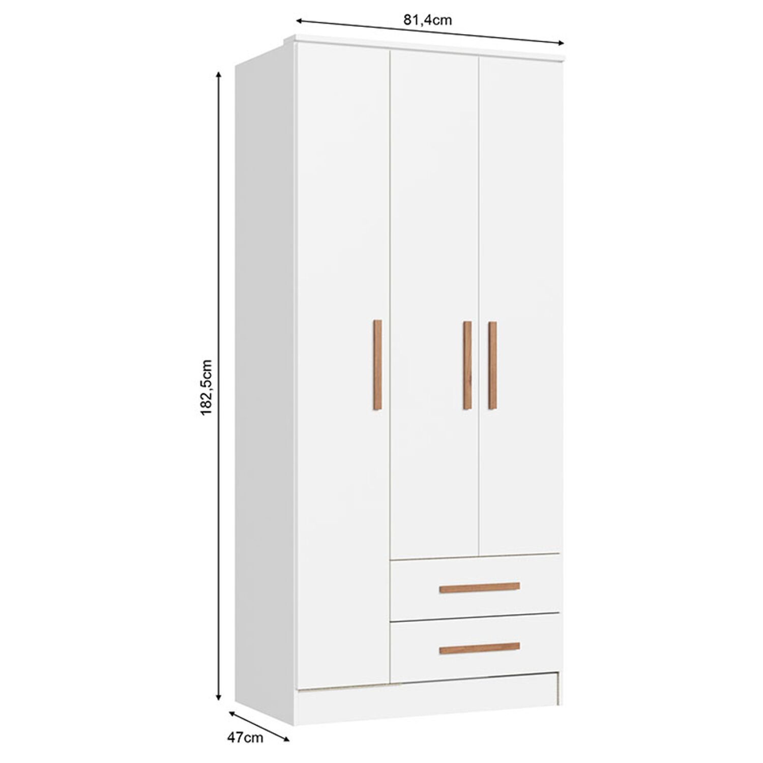 Cl&oacute;set Vekka Home New Pequim / 3 Puertas / 2 Cajones image number 1.0