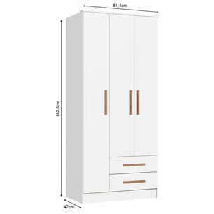 Cl&oacute;set Vekka Home New Pequim / 3 Puertas / 2 Cajones