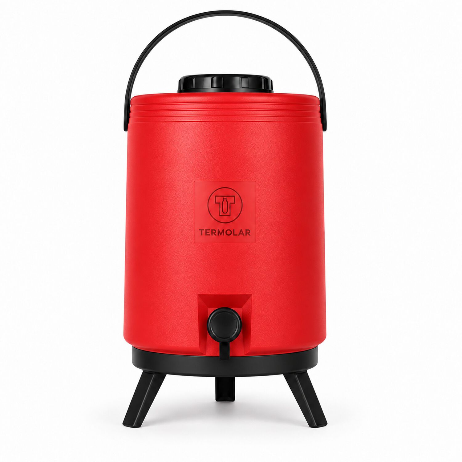 Maxi Termo Termolar 12 Litros Rojo Con Llave Y Asa image number 7.0